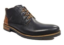 Rieker Ankle Boots Mens Leather Lace Up Boots Size 7 8 9 10 11 12 Blue