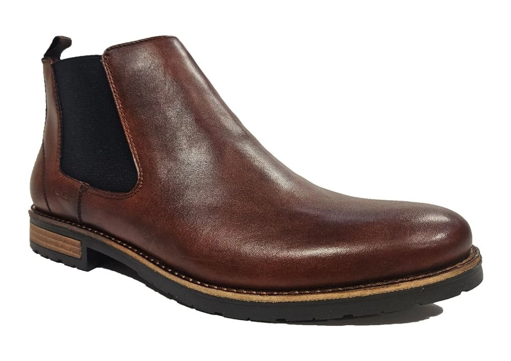 Rieker Chelsea Boots Mens Zip Up Leather Ankle Boots Size 7 8 9 10 11 12 Brown 3 Rieker Chelsea Boots Mens Zip Up Leather Ankle Boots Size 7 8 9 10 11 12 Brown