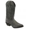 Grey Leather Taylor Cowboy Boots | Ravel