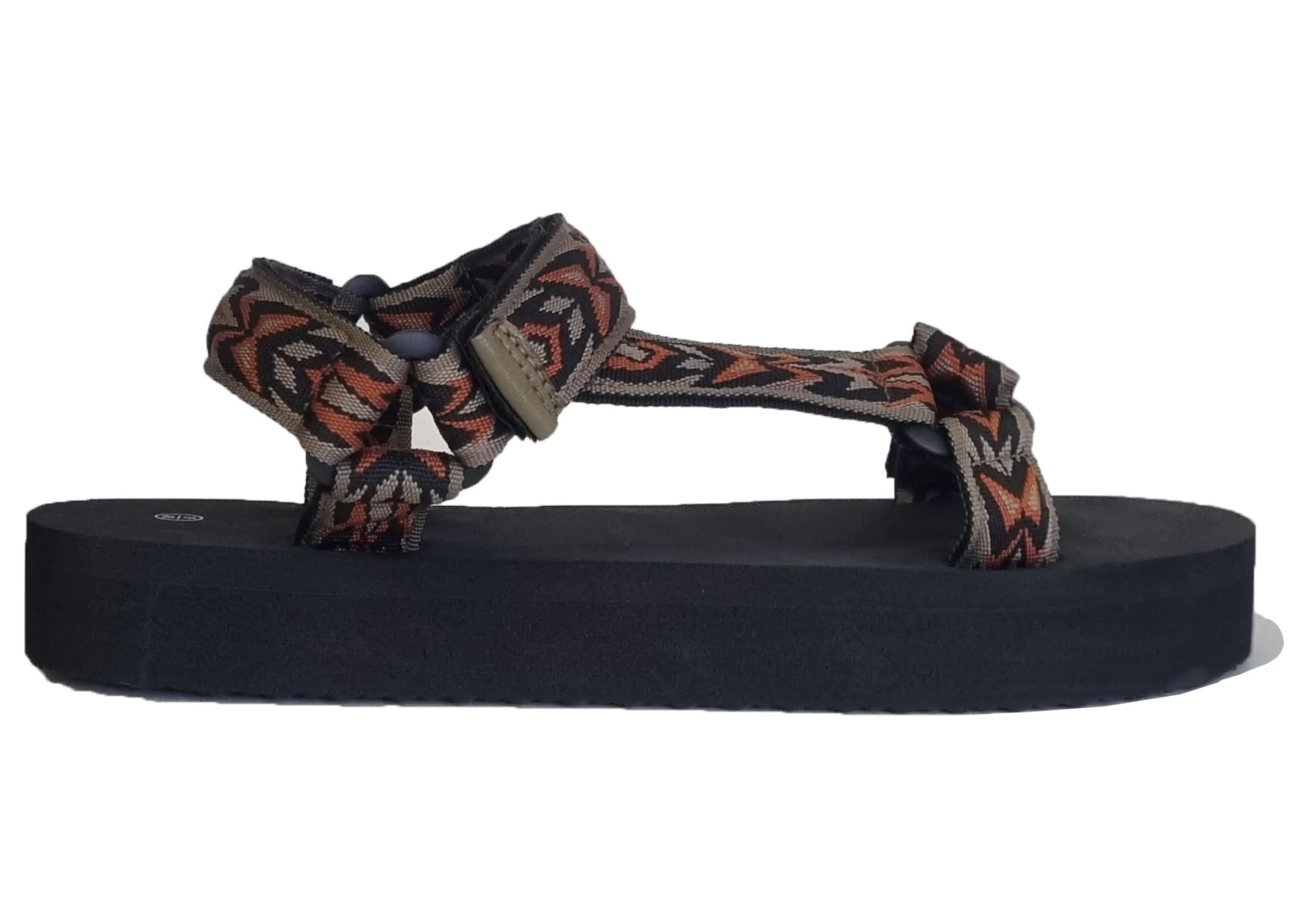 Mens Orange Fastening Strap Comfort Summer Lightweight Sandals 4 Mens Orange Fastening Strap Comfort Summer Lightweight Sandals - Image 2