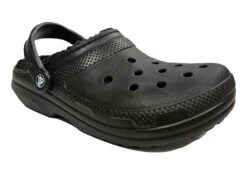 Crocs Lined Clogs Junior Classic Lined Sandal Clogs Size 1 2 3 4 5 6 Black