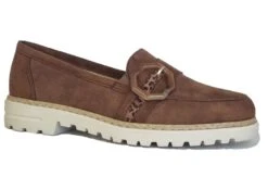 Rieker Loafers Women's Leather Loafers Suede Slip On Shoes Size 3 4 5 6 7 8