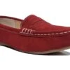 Jo & Joe Slip On Shoes Womens Suede Slip On Loafers Size 3 4 5 6 7 8 Red -Shoes Sale Store l01940d