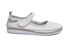 Mod Comfys Casual Shoes Womens Leather Shoes Easy Fasten Shoes Size 3 4 5 6 7 8 White -Shoes Sale Store l01976g2