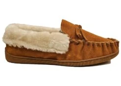 Jo & Joe Slippers Womens Slip On Slippers Warm Suede House Shoes Size 3 4 5 6 7 8 Tan