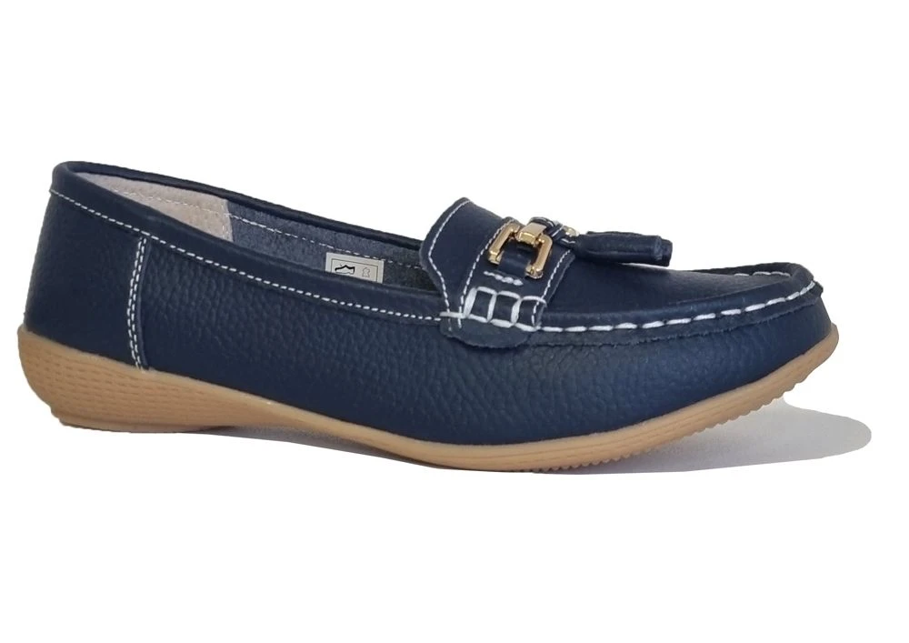 Ladies Navy Leather Tassel Loafers Slip On Nautical Boat Shoes Size 3 4 5 6 7 8 3 Ladies Navy Leather Tassel Loafers Slip On Nautical Boat Shoes Size 3 4 5 6 7 8