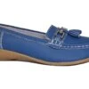 Ladies Real Leather Tassel Loafers Slip On Nautical Boat Shoes Size 3 4 5 6 7 8 Blue -Shoes Sale Store l11822fre