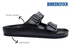 Birkenstock Arizona Eva Sandals Mens Black Double Strap Summer Shoes 7 8 9 10 11 12 13 Black -Shoes Sale Store m10011a3