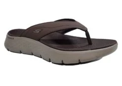 Skechers Go Walk Flex Sandals Mens Comfort Slip On Sandals Size 7 8 9 10 11 12 Brown -Shoes Sale Store m10395b