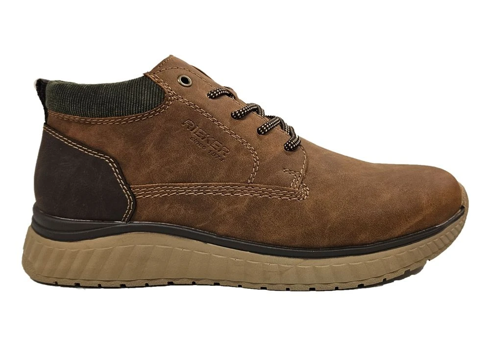 Rieker Lightweight Ankle Boots Mens Casual Lace Up Ankle Boots Size 7 8 9 10 11 12 Brown 4 Rieker Lightweight Ankle Boots Mens Casual Lace Up Ankle Boots Size 7 8 9 10 11 12 Brown - Image 2