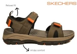 Skechers Tresman Ryer Sandals Mens Sports Sandals Holiday Shop Size 7 8 9 10 11 12 -Shoes Sale Store m10528ol3