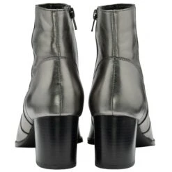 Pewter Foil Leather Louth Heeled Ankle Boots | Ravel -Shoes Sale Store pewter foil leather louth heeled ankle boots ravel p1721 10280 medium