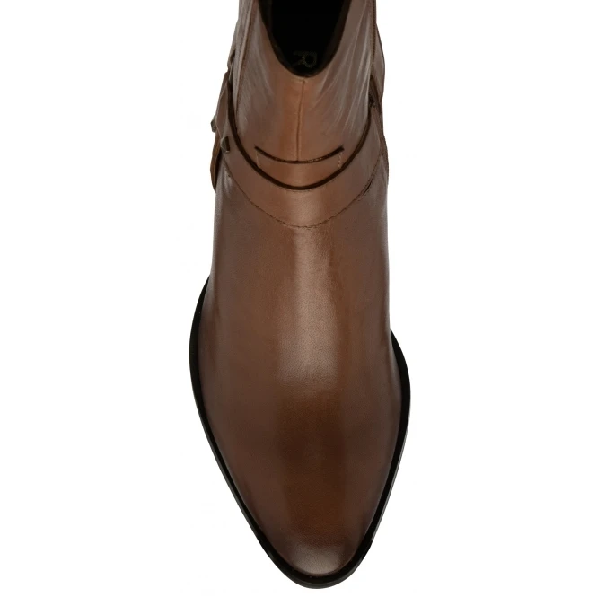 Tan Leather Ohey Zip-Up Mid-Calf Boots | Ravel 6 Tan Leather Ohey Zip-Up Mid-Calf Boots | Ravel - Image 4