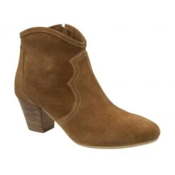 Tan Suede Teelin Heeled Ankle Boots | Ravel