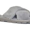 Jo & Joe Ladies Grey Fleece Lined Mule Comfort Slippers 1 Jo & Joe Ladies Grey Fleece Lined Mule Comfort Slippers -Shoes Sale Store w01583f