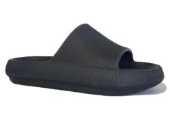 Womens Ladies Black Sliders Slides Shoes Beach Summer Shower Pool Sandals Size