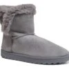 Ladies Faux Fur Boots Faux Suede Boots Warm Snow Boots Size 3 4 5 6 7 8 NEW