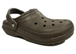 Crocs Lined Clogs Womens Classic Lined Sandal Clogs Size 3 4 5 6 7 8 Grey