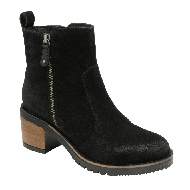 Shoes Sale Store -Shoes Sale Store black suede calder zip up ankle boots ravel p1713 10234 medium